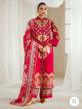 Eres Bonita by BinIlyas Embroidered Viscose Shirt with Digital Print Chiffon Dupatta & Trousers | 3-Piece Unstitched Suit 1102-A
